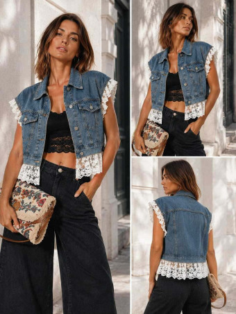 Chaleco Vaquero Blonda RUELLA Blue Jean HEVE