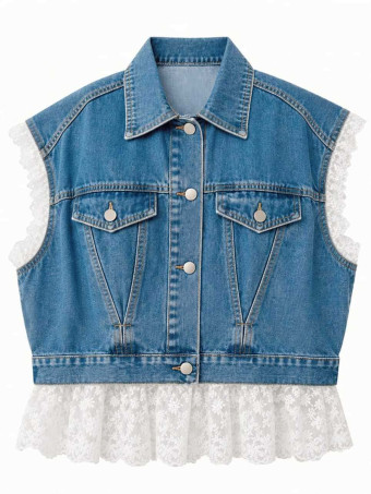 Chaleco Vaquero Blonda RUELLA Blue Jean HEVE