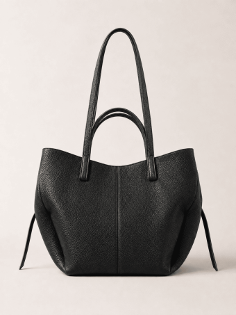 Bolso Cabas Abatanado VESPER Negro HEVE