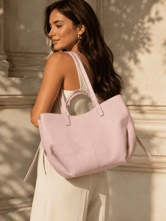 Bolso Cabas Abatanado VESPER Rosa HEVE