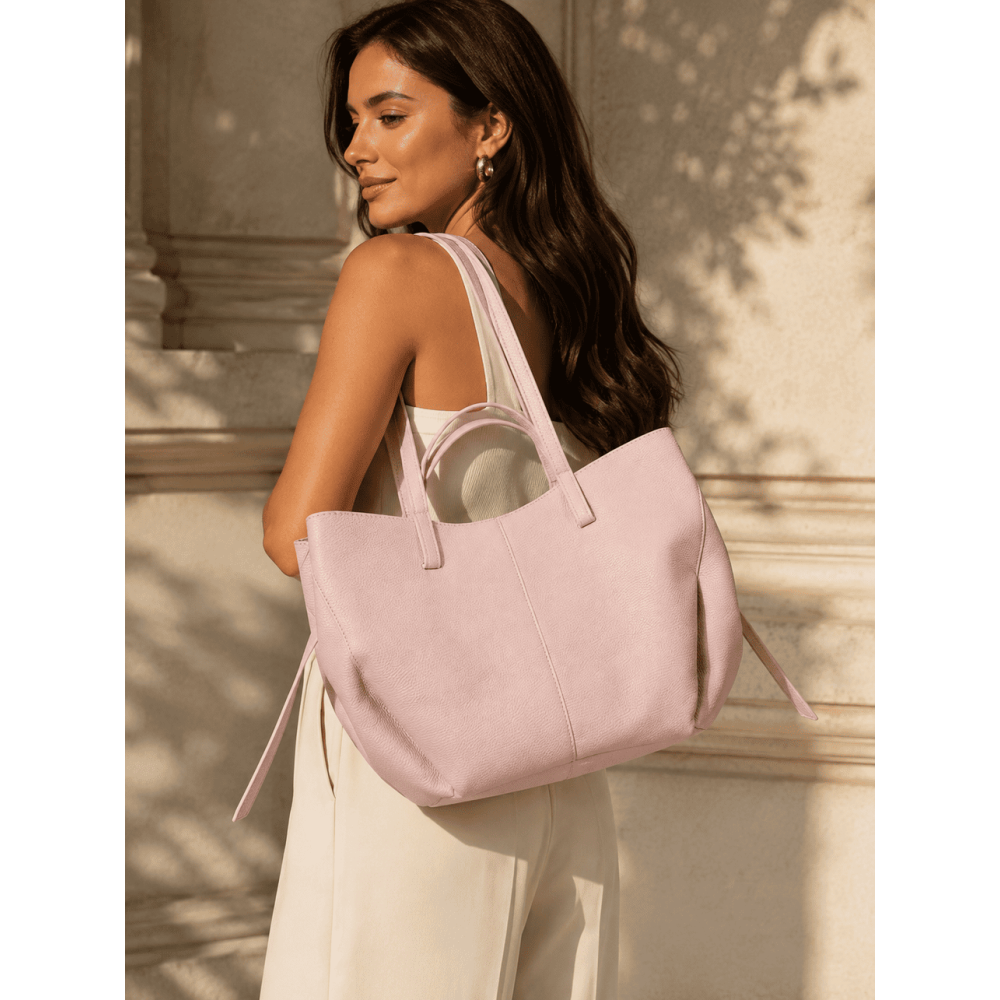 Bolso Cabas Abatanado VESPER Rosa HEVE