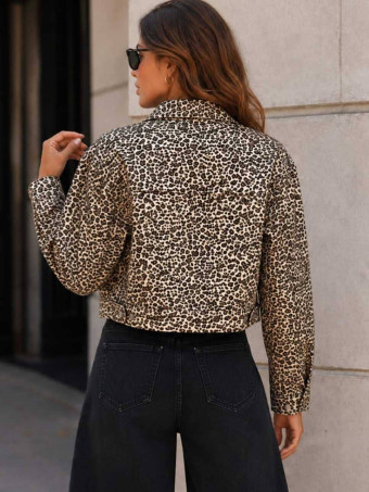 Cazadora Vaquera Print BAOCHIRO Taupe HEVE