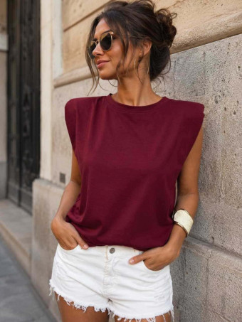 Camiseta Hombreras NOVALA Burdeos HEVE