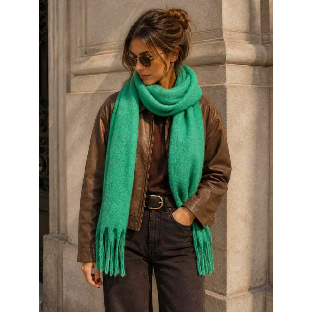 Bufanda Lisa Flecos SWOOSHIN Verde Trébol HEVE