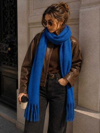 Bufanda Lisa Flecos SWOOSHIN Azul Klein HEVE