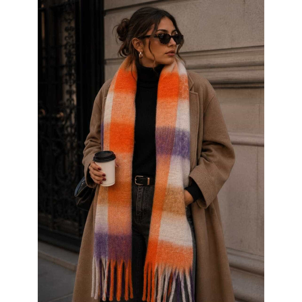 Bufanda Flecos Cuadros MODEMY 02 HEVE