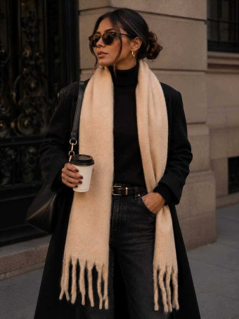 Bufanda Lisa Flecos DUSSANE Nude HEVE