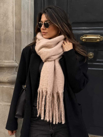 Bufanda Lisa Flecos SWOOSHIN Taupe HEVE