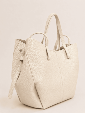 Bolso Cabas Abatanado VESPER Beige HEVE