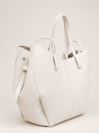 Bolso Cabas Abatanado VESPER Blanco HEVE
