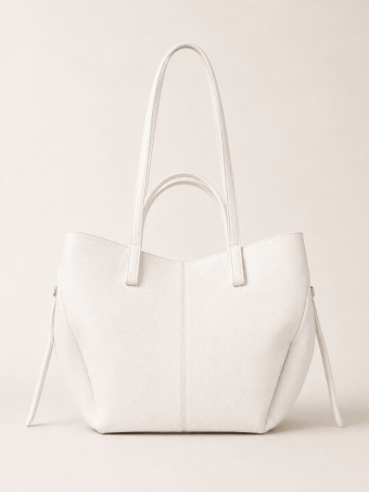 Bolso Cabas Abatanado VESPER Blanco HEVE
