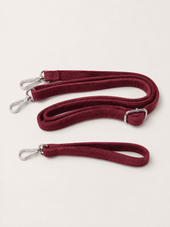 Bolso Efecto Ante Tachas SIDNEY Burdeos HEVE