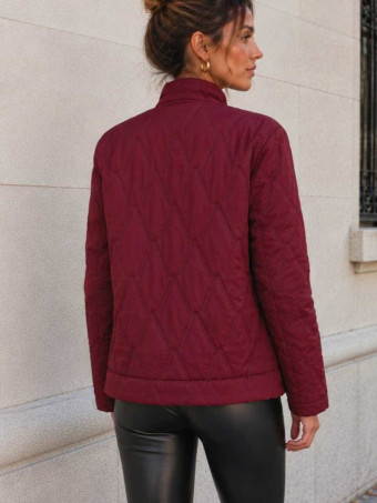 Chaqueta Ligera Guateada NOXLEY Burdeos HEVE