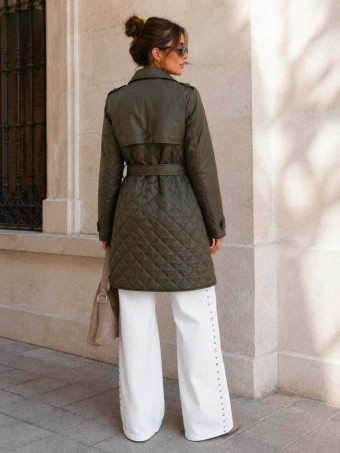Gabardina Nylon Guateada SACHÉE Verde Militar HEVE