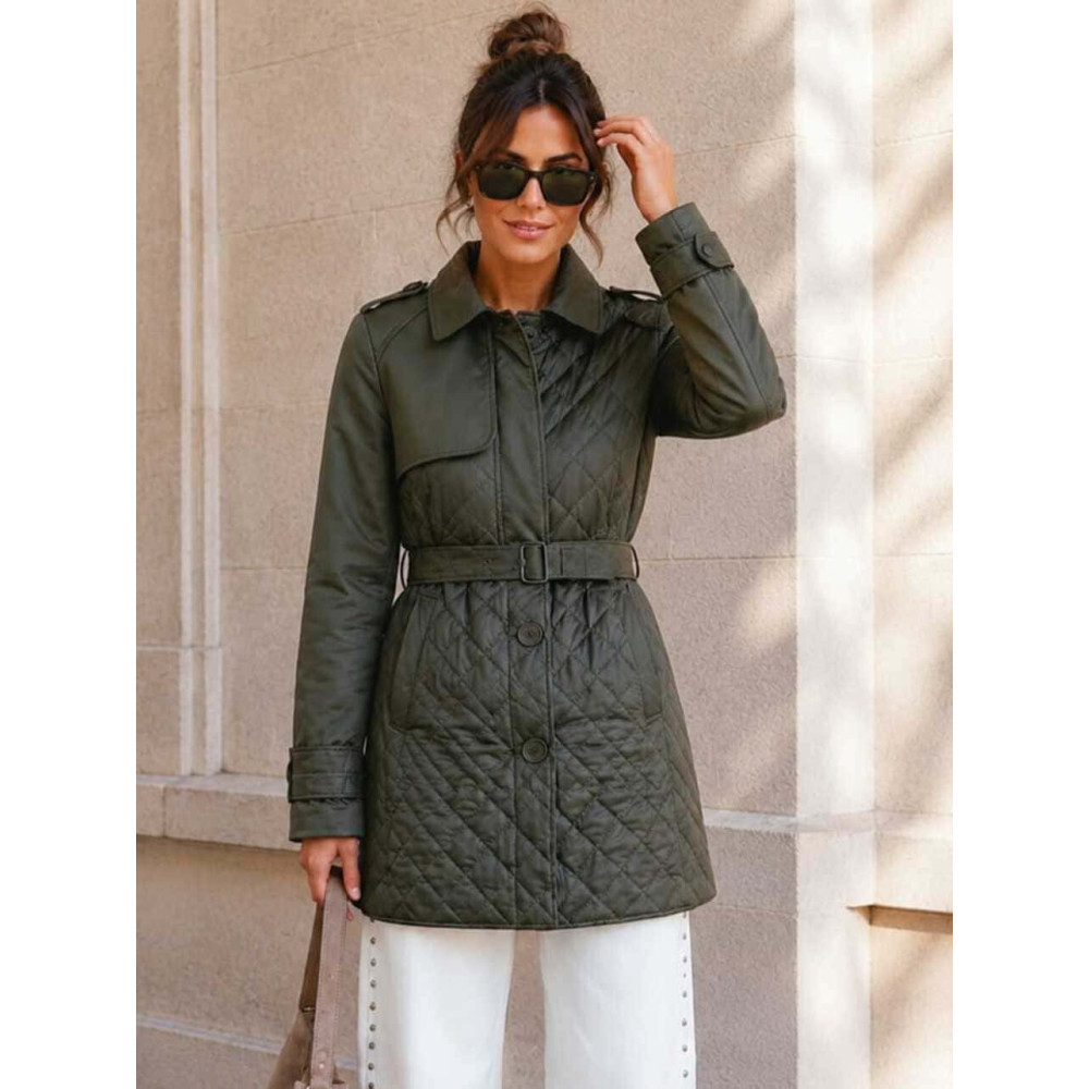 Gabardina Nylon Guateada SACHÉE Verde Militar HEVE