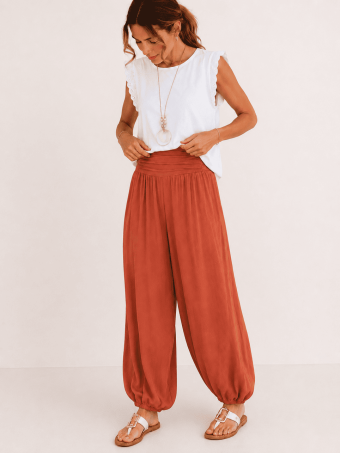 Pantalón Harem ALADDÍN Terracota HEVE