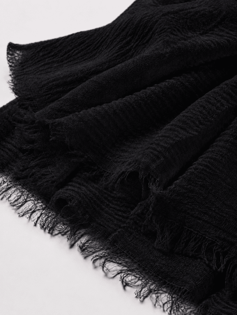 Fular Ligero Textura NATAGE Negro HEVE