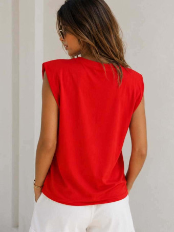 Camiseta Hombreras NOVALA Rojo HEVE