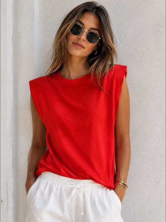 Camiseta Hombreras NOVALA Rojo HEVE
