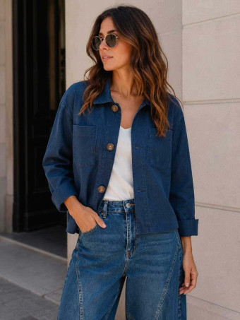 Sobrecamisa Boxy VESMYNE Marino HEVE