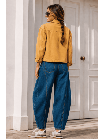 Sobrecamisa Vaquera Bordado-Perforado SARWYN Ocre HEVE