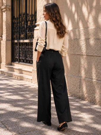 Pantalón Tiro Alto KALTBERG Negro HEVE