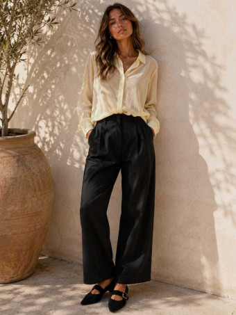 Pantalón Tiro Alto KALTBERG Negro HEVE