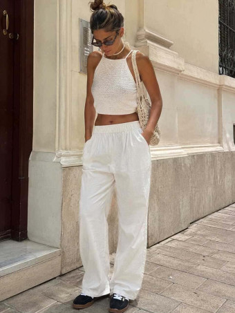 Pantalón Soft Full Lenght RACHERT Crudo heve