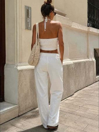 Pantalón Soft Full Lenght RACHERT Crudo heve