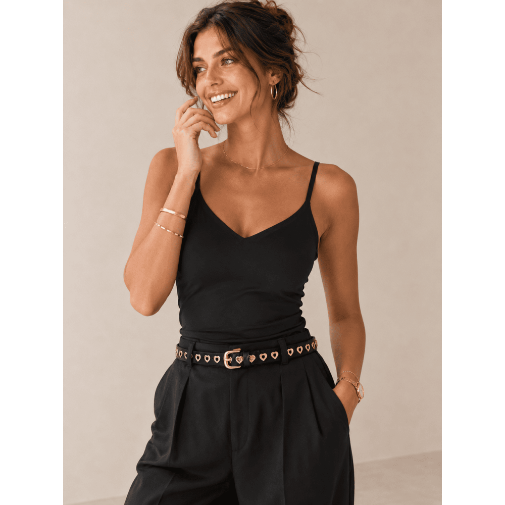 Top Push Up Microfibra NUVEA Negro HEVE