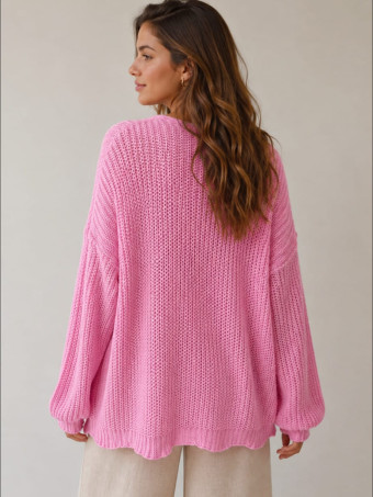 Cárdigan Oversize SWEENEY Rosa Chicle HEVE