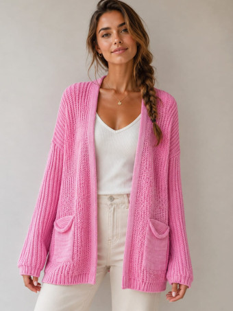 Cárdigan Oversize SWEENEY Rosa Chicle HEVE