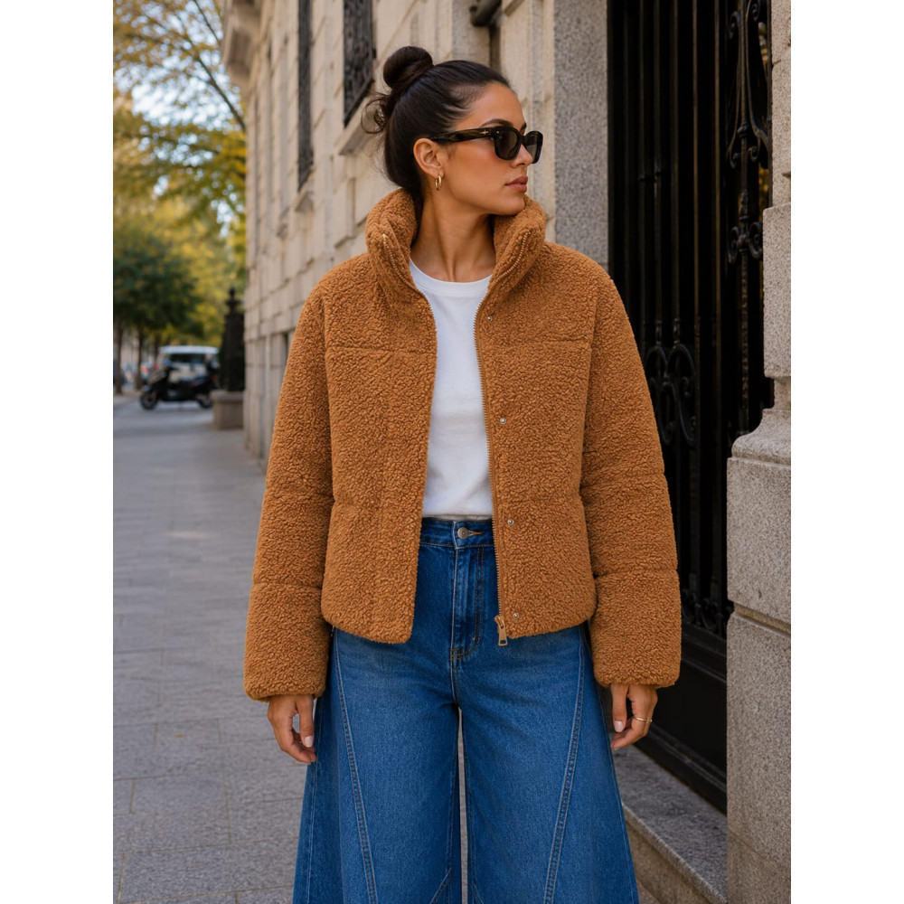 Cazadora Acolchada Borreguito MIRELTA Camel HEVE