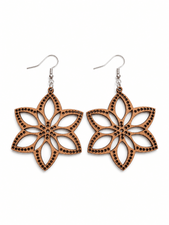 Pendientes Calado Boho ALENYA Camel HEVE