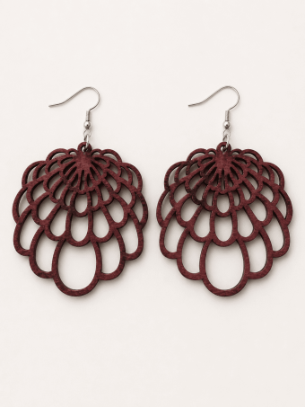Pendientes Calados TURKEY Marrón HEVE