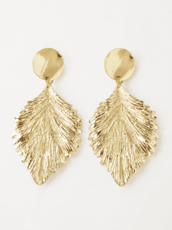 Pendientes Dorados Hoja NURELA HEVE