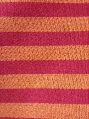 Camiseta Manga Larga Rayas TREVIA Terracota/Burdeos HEVE