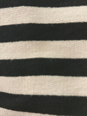 Camiseta Manga Larga Rayas TREVIA Beige/Negro HEVE