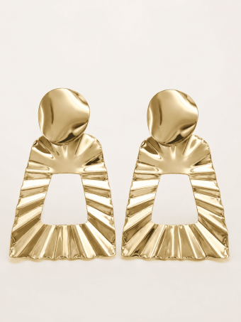 Pendientes Dorados Geométricos SENARA HEVE