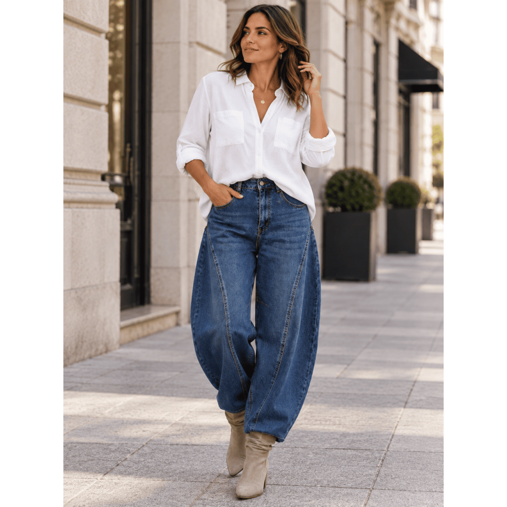 Jeans Balloon Tiro Alto VAYRON OVERSIZE HEVE