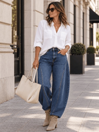 Jeans Balloon Tiro Alto VAYRON OVERSIZE HEVE