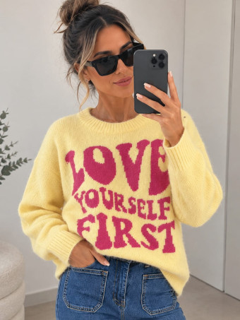 Jersey Lettering LOVE YOURSELF Amarillo HEVE