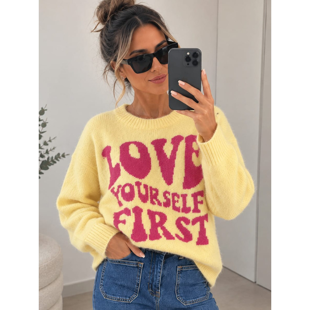 Jersey Lettering LOVE YOURSELF Amarillo HEVE