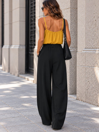 Pantalón Balloon Efecto Cruzado ZAVELLE Negro HEVE