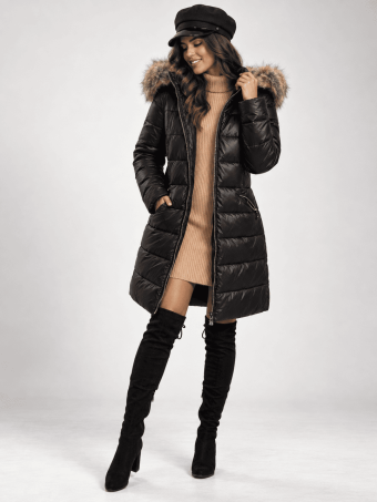 Abrigo Acolchado LEONIE Negro HEVE
