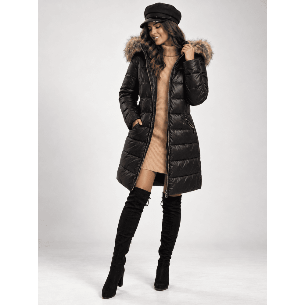 Abrigo Acolchado LEONIE Negro HEVE