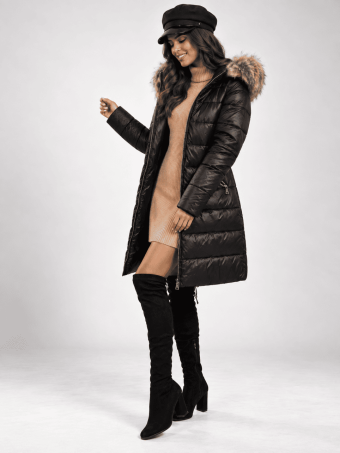 Abrigo Acolchado LEONIE Negro HEVE