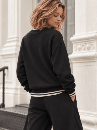 Sudadera Vinilo ROCK AND GLAM Negro HEVE