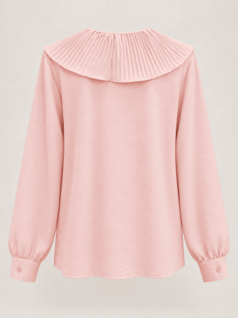 Blusa Fluida Chorreras LULIANNE Rosa HEVE