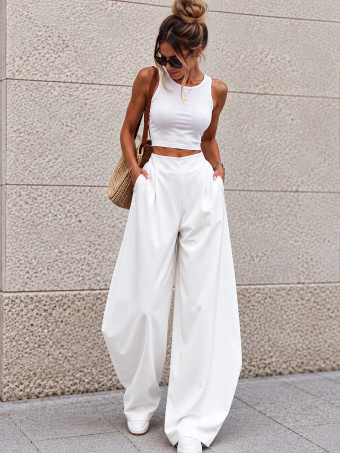Pantalón Balloon MÄELLO Blanco HEVE